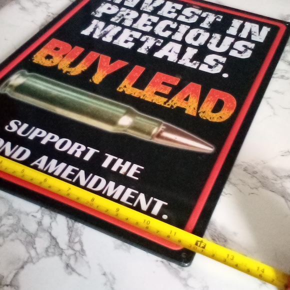 *SALE* Wall Decor/ Metal Statement Sign / Support the second amendment subject - Picture 4 of 6